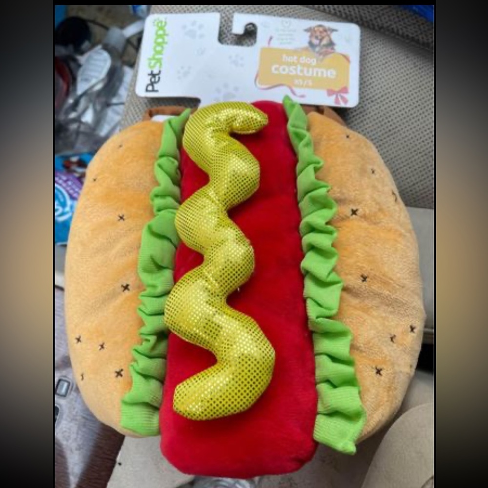 Hot dog , dog costume